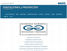 Tablet Screenshot of peritacionesyprevencion.net